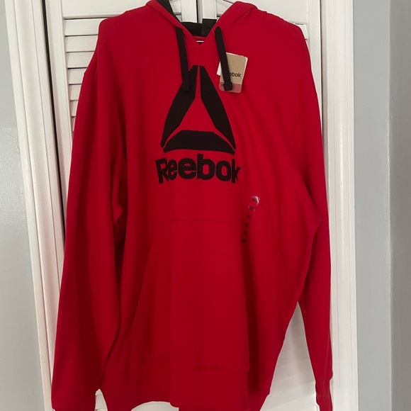 Red Reebok hoodie. - Picture 2 of 3